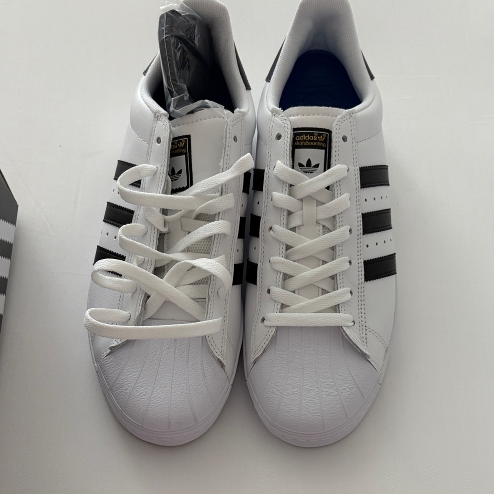 adidas Superstar Vulc ADV Black White Shoe Box (Label Shows Size 10.5)
